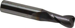 Niagara Cutter - 1/2", 2 Flute, Single End, Solid Carbide, 1/8" Corner Radius End Mill - 3" OAL, 30° Helix, Right Hand Flute, 1" LOC, Right Hand Cut - USA Tool & Supply