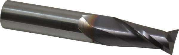 Niagara Cutter - 1/2", 2 Flute, Single End, Solid Carbide, 0.015" Corner Radius End Mill - 3" OAL, 30° Helix, Right Hand Flute, 1" LOC, Right Hand Cut - USA Tool & Supply