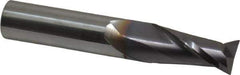 Niagara Cutter - 1/2", 2 Flute, Single End, Solid Carbide, 0.015" Corner Radius End Mill - 3" OAL, 30° Helix, Right Hand Flute, 1" LOC, Right Hand Cut - USA Tool & Supply