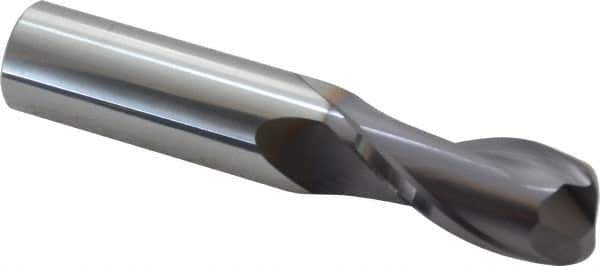 Niagara Cutter - 3/4", 2 Flute, Single End, Solid Carbide, 0.19" Corner Radius End Mill - 4" OAL, 30° Helix, Right Hand Flute, 1-1/2" LOC, Right Hand Cut - USA Tool & Supply