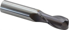 Niagara Cutter - 3/4", 2 Flute, Single End, Solid Carbide, 0.19" Corner Radius End Mill - 4" OAL, 30° Helix, Right Hand Flute, 1-1/2" LOC, Right Hand Cut - USA Tool & Supply