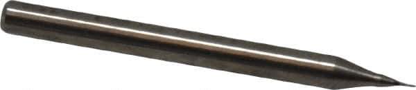 Niagara Cutter - 0.01", 0.03" LOC, 1/8" Shank Diam, 1-1/2" OAL, 2 Flute, Solid Carbide Square End Mill - Single End, Uncoated, Spiral Flute, 30° Helix, Centercutting, Right Hand Cut, Right Hand Flute, Series ME230 - USA Tool & Supply