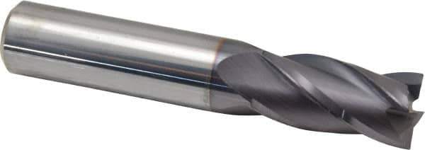 Niagara Cutter - 5/8", 4 Flute, Single End, Solid Carbide, 0.015" Corner Radius End Mill - 3-1/2" OAL, 30° Helix, Right Hand Flute, 1-1/4" LOC, Right Hand Cut - USA Tool & Supply