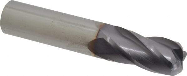 Niagara Cutter - 3/4", 4 Flute, Single End, Solid Carbide, 0.19" Corner Radius End Mill - 4" OAL, 30° Helix, Right Hand Flute, 1-1/2" LOC, Right Hand Cut - USA Tool & Supply