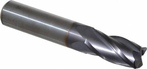 Niagara Cutter - 5/8", 4 Flute, Single End, Solid Carbide, 0.06" Corner Radius End Mill - 3-1/2" OAL, 30° Helix, Right Hand Flute, 1-1/4" LOC, Right Hand Cut - USA Tool & Supply