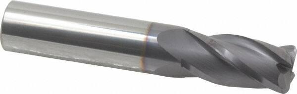 Niagara Cutter - 5/8", 4 Flute, Single End, Solid Carbide, 0.09" Corner Radius End Mill - 3-1/2" OAL, 30° Helix, Right Hand Flute, 1-1/4" LOC, Right Hand Cut - USA Tool & Supply