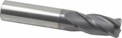 Niagara Cutter - 5/8", 4 Flute, Single End, Solid Carbide, 0.09" Corner Radius End Mill - 3-1/2" OAL, 30° Helix, Right Hand Flute, 1-1/4" LOC, Right Hand Cut - USA Tool & Supply