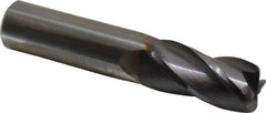Niagara Cutter - 3/4", 4 Flute, Single End, Solid Carbide, 1/8" Corner Radius End Mill - 4" OAL, 30° Helix, Right Hand Flute, 1-1/2" LOC, Right Hand Cut - USA Tool & Supply