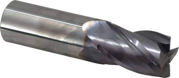 Niagara Cutter - 1", 4 Flute, Single End, Solid Carbide, 0.03" Corner Radius End Mill - 4" OAL, 30° Helix, Right Hand Flute, 1-1/2" LOC, Right Hand Cut - USA Tool & Supply