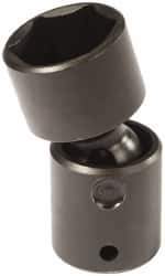 Proto - 1/2" Drive 1/2" Standard Universal Impact Socket - 6 Points, 2-19/32" OAL - USA Tool & Supply