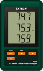 Extech - -58 to 2372°F, Temp Recorder - USA Tool & Supply