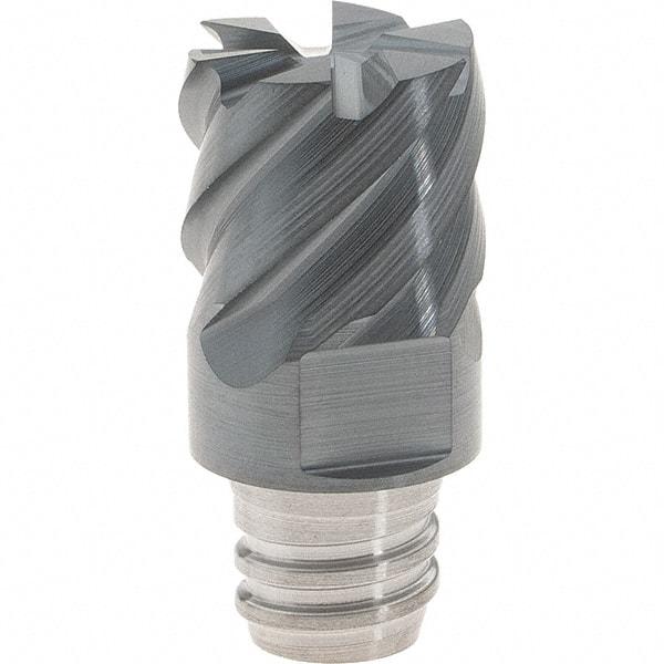 Iscar - MM EC Grade IC903 Carbide End Milling Tip Insert - AlTiN Finish, 6 Flutes, 12mm Cutting Diam, 9mm Depth of Cut, 16.5mm Extension, 50° Helix - USA Tool & Supply
