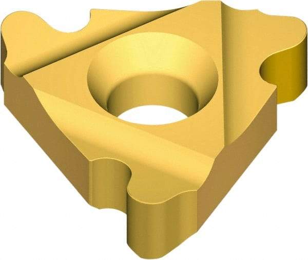 Vargus - 3ER External Right Hand 6 RD Laydown Threading Insert - Grade VKX, TiN Coated Carbide, 9.53mm Inscribed Circle - USA Tool & Supply
