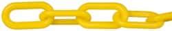 PRO-SAFE - 100' Long x 2" Wide Plastic Chain - Yellow - USA Tool & Supply