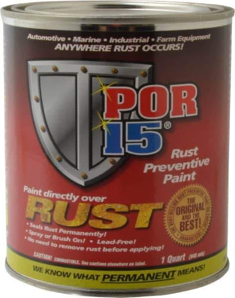 POR-15 - 1 Quart, Clear, Rust Preventative Paint - Comes in Can - USA Tool & Supply