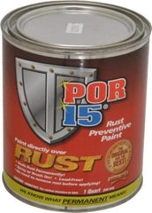 POR-15 - 1 Quart, Semi Gloss Black, Rust Preventative Paint - Comes in Can - USA Tool & Supply