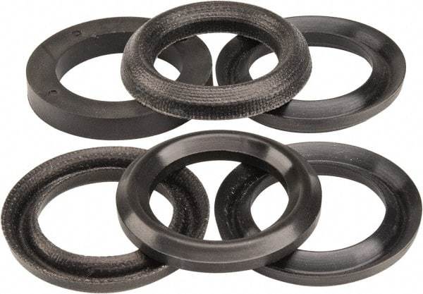 Made in USA - 1-1/4" Inside Diam x 1-7/8" Outside Diam V-Packing Set - 1" High - USA Tool & Supply