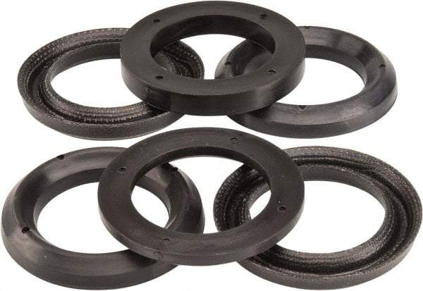 Made in USA - 1-1/2" Inside Diam x 2-1/4" Outside Diam V-Packing Set - 1-1/6" High - USA Tool & Supply