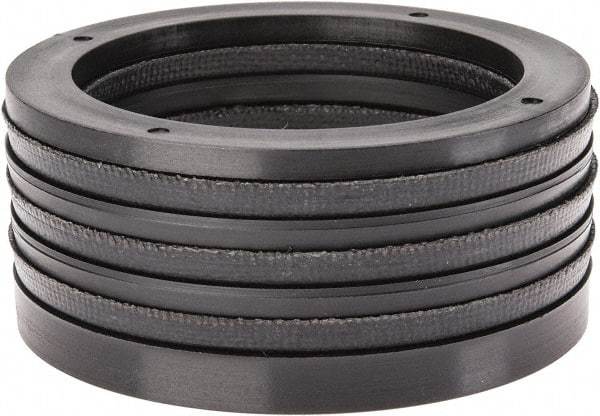 Made in USA - 2" Inside Diam x 2-5/8" Outside Diam V-Packing Set - 1-1/6" High - USA Tool & Supply