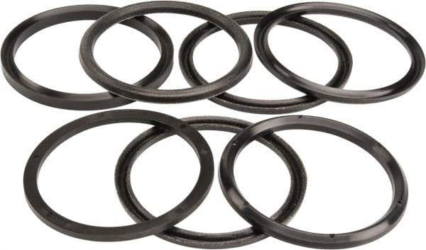 Made in USA - 2-3/4" Inside Diam x 3-1/4" Outside Diam V-Packing Set - 1" High - USA Tool & Supply