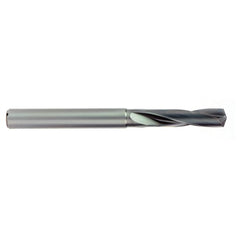 11 mm Dia. × 11.5 mm Shank × 55 mm Flute Length × 113 mm OAL, Stub, SiC, 2xD Flute, Solid Carbide Drill - USA Tool & Supply