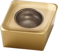 Seco - CCMX060304 M07 Grade F40M Carbide Milling Insert - TiAlN/TiN Finish, 0.138" Thick, 1/4" Inscribed Circle, 0.016" Corner Radius - USA Tool & Supply