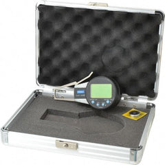 Fowler - 0 to 0.4 Inch, Outside Electronic Caliper Gage - 0.0005 Inch Resolution, 0.0008 Inch Accuracy, 357 Battery - USA Tool & Supply