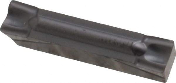 Kennametal - 400G GMP Grade KC5010, 4mm Cutting Width Carbide Grooving Insert - 3.5mm Max Depth of Cut, Neutral, 0.4mm Corner Radius, TiAlN Finish - USA Tool & Supply