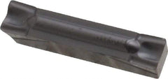Kennametal - 400G GMP Grade KC5010, 4mm Cutting Width Carbide Grooving Insert - 3.5mm Max Depth of Cut, Neutral, 0.4mm Corner Radius, TiAlN Finish - USA Tool & Supply