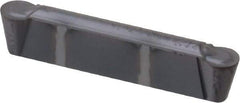 Kennametal - 0300M0R GMP Grade KC5010, 3mm Cutting Width Carbide Grooving Insert - 2.5mm Max Depth of Cut, Neutral, 0.0591" Corner Radius, TiAlN Finish - USA Tool & Supply