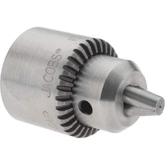 Dynabrade - 3/8-24, 1/4" Max Capacity, Threaded Mount Drill Chuck - Keyed - Exact Industrial Supply