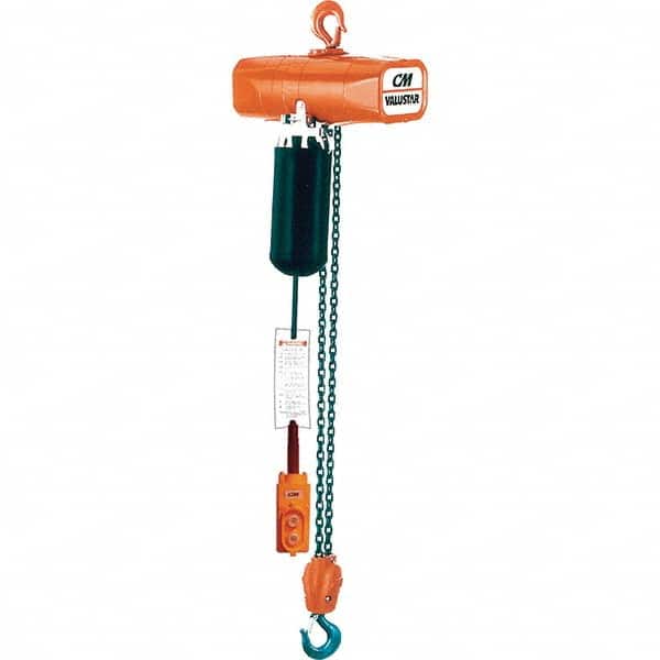 CM - 1/2 Ton Capacity 16 FPM Lift Speed 230V Electric Chain Hoist - USA Tool & Supply