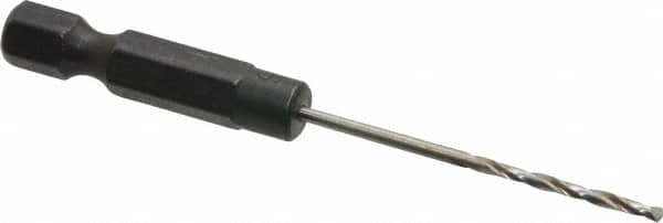 Cle-Line - 1/16" High Speed Steel, 118° Point, Hex Shank Maintenance Drill Bit - USA Tool & Supply