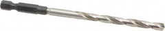 Cle-Line - 7/32" High Speed Steel, 118° Point, Hex Shank Maintenance Drill Bit - USA Tool & Supply