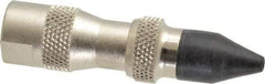 Coilhose Pneumatics - 125 Max psi Rubber Push Button Blow Gun - 1/4 NPT, 3" Tube Length, Nickel Plated Brass - USA Tool & Supply