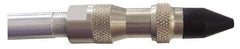 Coilhose Pneumatics - 125 Max psi Rubber Push Button Blow Gun - 1/4 NPT, 39" Tube Length, Nickel Plated Brass - USA Tool & Supply