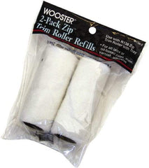 Wooster Brush - 3/16" Nap, 3" Wide Paint Mini Roller Covers - Smooth Texture, Woven - USA Tool & Supply