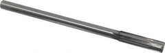 Made in USA - 0.506" Carbide-Tipped 6 Flute Chucking Reamer - Straight Flute, 7/16" Straight Shank, 2" Flute Length, 8" OAL - USA Tool & Supply