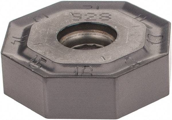 Iscar - ONHU080608 MM Grade IC928 Carbide Milling Insert - TiAlN Finish, 0.2362" Thick, 0.7953" Inscribed Circle, 0.8mm Corner Radius - USA Tool & Supply