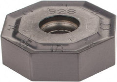 Iscar - ONHU080608 MM Grade IC928 Carbide Milling Insert - TiAlN Finish, 0.2362" Thick, 0.7953" Inscribed Circle, 0.8mm Corner Radius - USA Tool & Supply