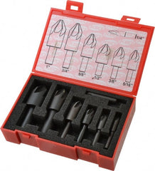 Keo - 7 Piece, 1/4 to 1" Head Diam, 82° Included Angle, Single End Countersink Set - USA Tool & Supply