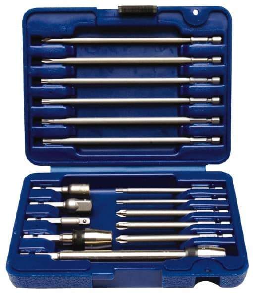 Irwin - 34 Piece, Bit Set - Phillips, Torx, Posidrive Point - USA Tool & Supply