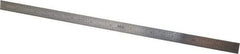 SPI - 12" Long, 1/64, 1/50, 1/32, 1/10" Graduation, Flexible Stainless Steel Rule - 3R Graduation Style, 1/2" Wide, Silver, Polished Finish - USA Tool & Supply