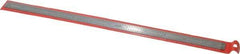 SPI - 12" Long, 1/64, 1/32" and 0.5, 1mm Graduation, Flexible Stainless Steel Rule - English/Metric Graduation Style, 1/2" Wide, Silver, Polished Finish - USA Tool & Supply