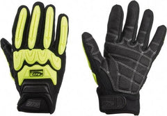 Ringers Gloves - Size M (9) Synthetic Blend General Protection Work Gloves - For Mechanic's & Lifting, Uncoated, Hook & Loop Cuff, Full Fingered, Black, Paired - USA Tool & Supply