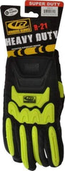 Ringers Gloves - Size XL (11) Synthetic Blend General Protection Work Gloves - For Mechanic's & Lifting, Uncoated, Hook & Loop Cuff, Full Fingered, Black, Paired - USA Tool & Supply