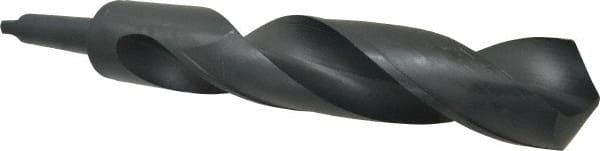 Interstate - 2-1/2", 4MT 118° Point High Speed Steel Taper Shank Drill Bit - USA Tool & Supply
