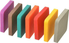 SPI - 30 HA to 90 HA Hardness, Shore A Scale, Hardness Calibration Test Block Kit - 2 Inch Long, 2 Inch Wide, 0.285 Inch High, 7 Piece - USA Tool & Supply