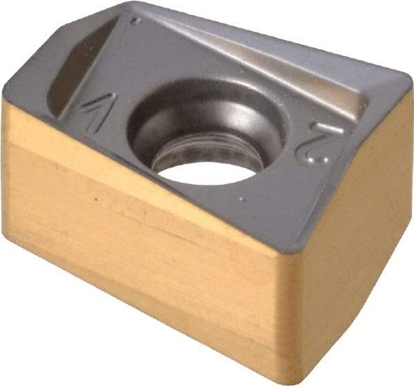 Iscar - H490 ANCX120508 PDR Grade IC830 Carbide Milling Insert - TiAlN/TiN Finish, 0.8mm Corner Radius - USA Tool & Supply