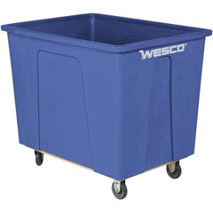 Wesco Industrial Products - 450 Lb Load Capacity, 8 Bushels, Plastic Box Truck - 24" Wide x 35" Long x 29-3/4" High, Blue - USA Tool & Supply